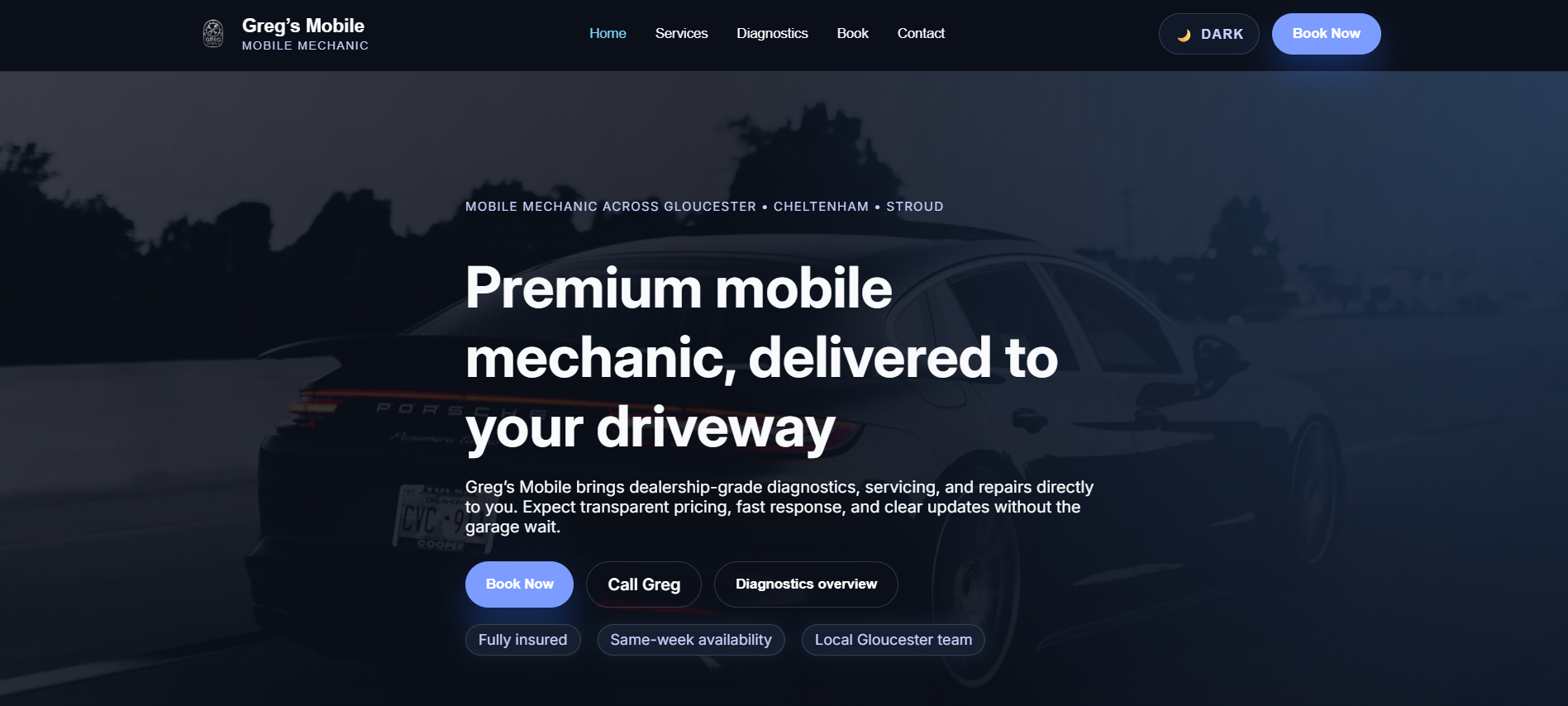 Greg Mobile booking platform