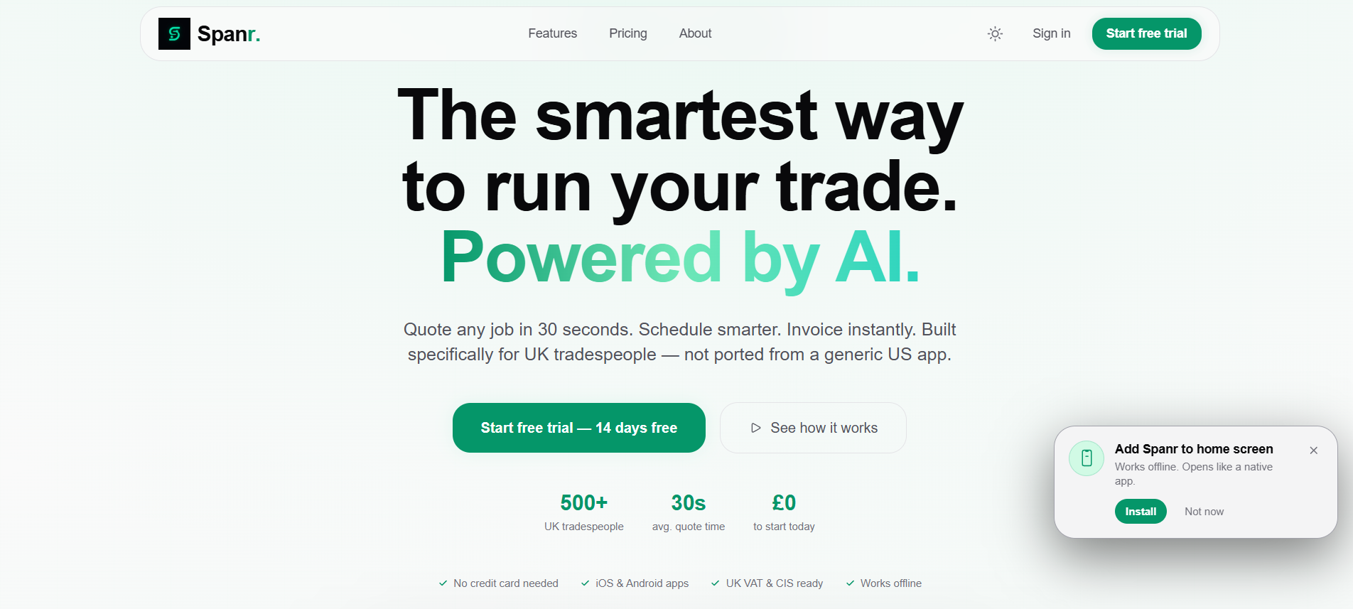 SPANR product platform preview