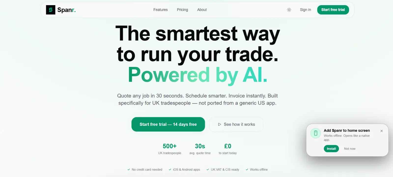 SPANR product platform